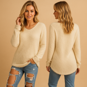 Amelia | Women's Lightweight Cotton Knit Sweater with Classic Crew Neck 0