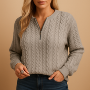 Anoushka | Women's Casual Knit Sweater with Textured Structure 1