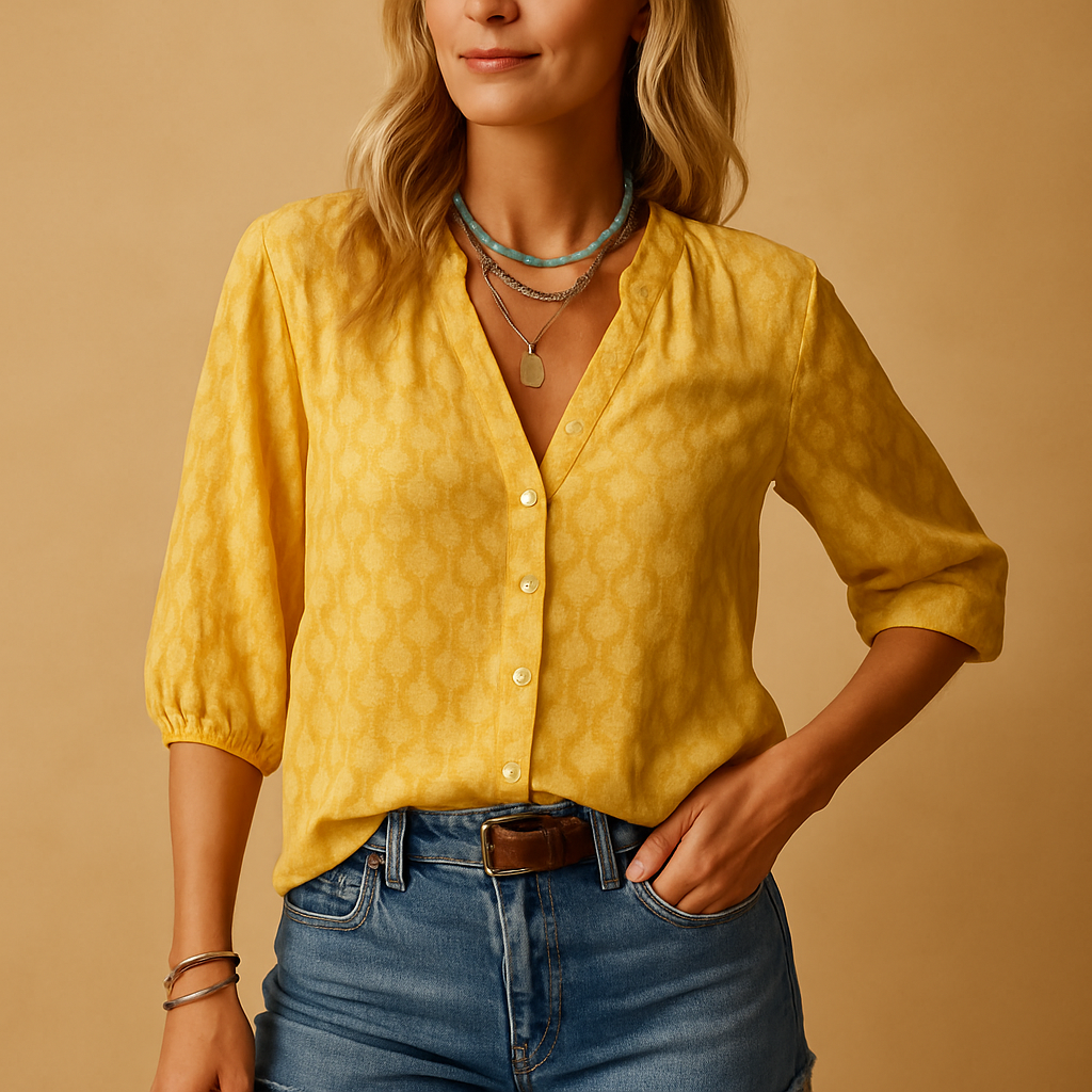 Lila | Women's Summer Blouse with Flattering Silhouette and Breezy Fit 3